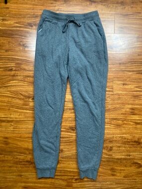 Lu Inno Women's Gray Sherpa Lined Drawstring Jogger Size Large Casual Athleisure